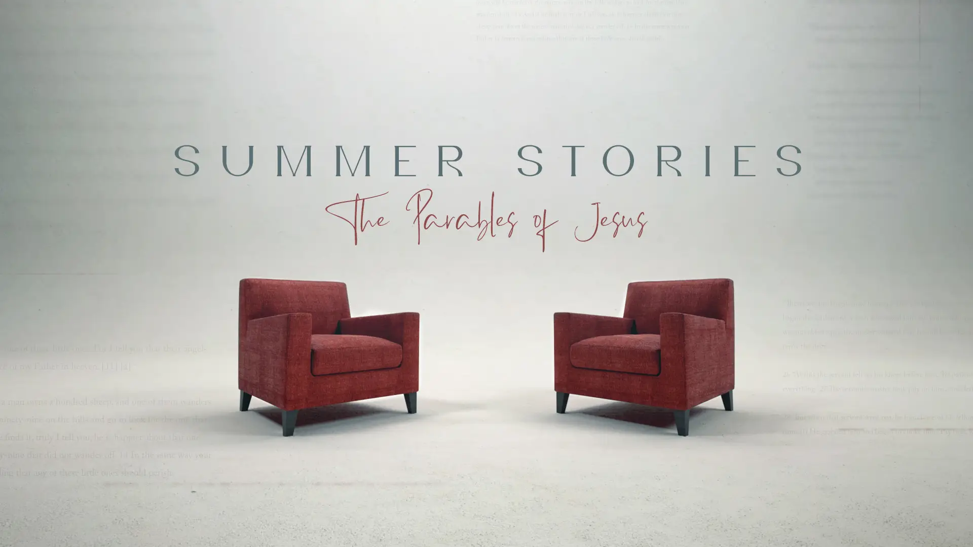 Picture of two chairs with Southern Stories title