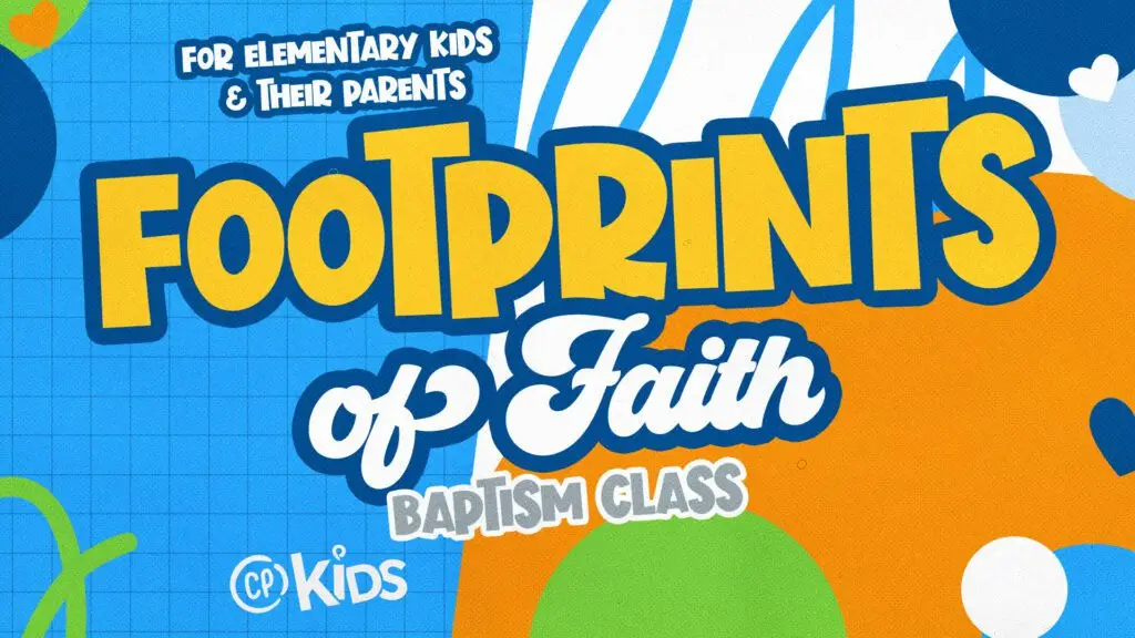 Footprints of Faith event graphic.